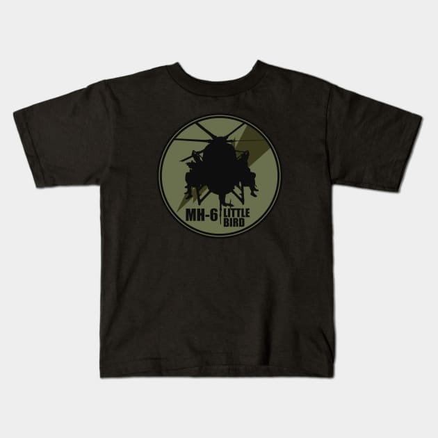 MH-6 Little Bird Kids T-Shirt by TCP